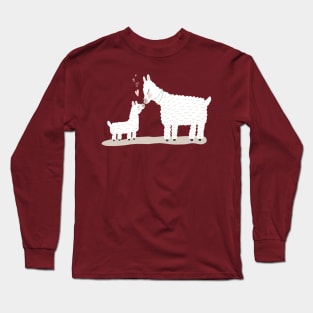 Cute family Mom and baby Llamas Long Sleeve T-Shirt